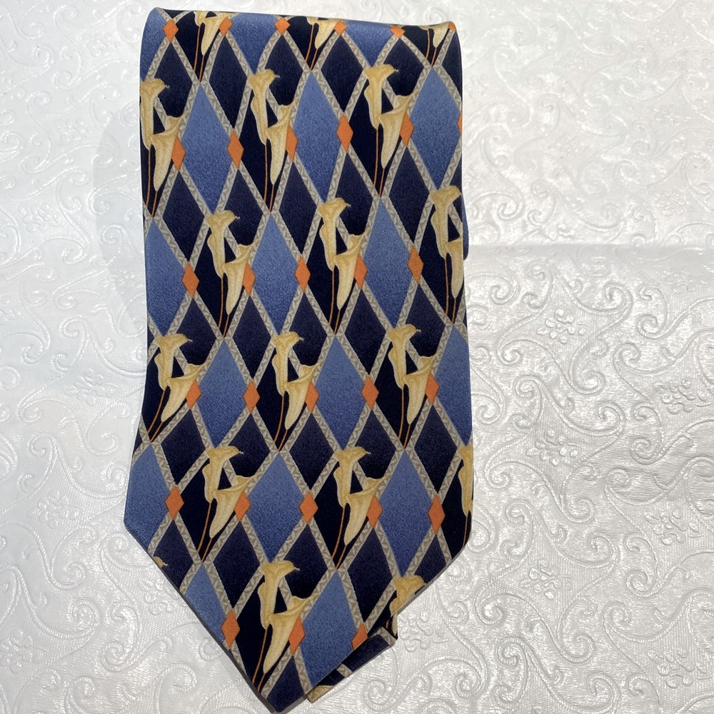 KOLTE  ITALIAN MEN’S DESIGNER 100% SILK NECK TIE .